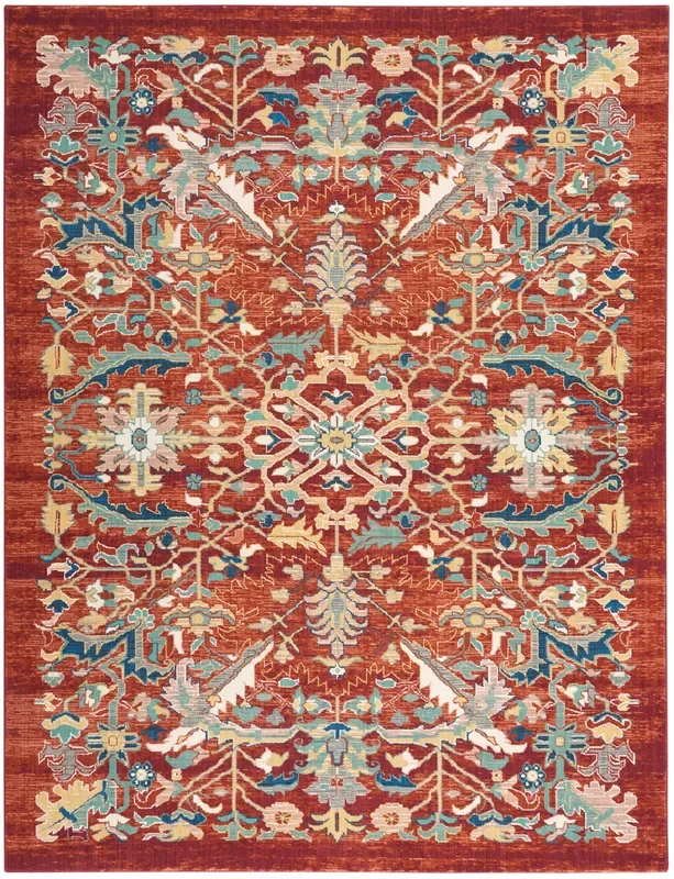 Nourison Clearance Parisa PSA02 Brick Rug