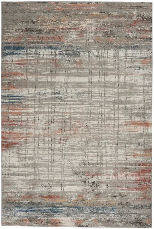 Nourison Clearance Rustic Textures RUS12 Grey/Multi Rug
