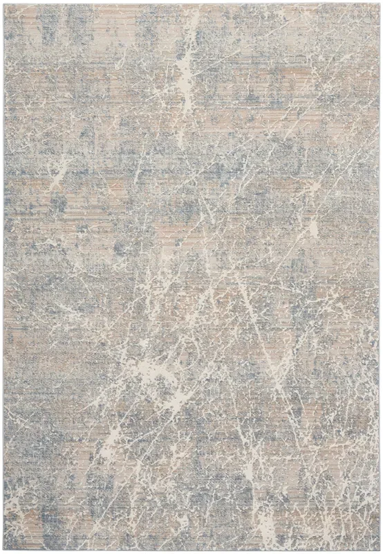 Nourison Exhale EXL02 Beige Blue Rug