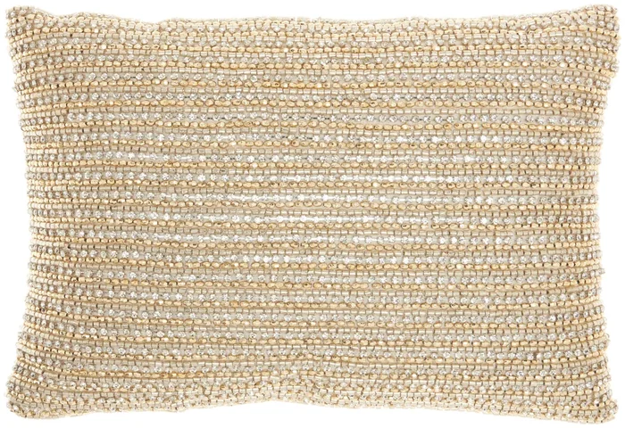 Nourison Luminescence Z0735 Gold Pillow Set