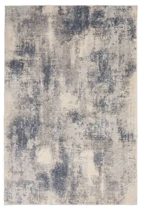 Nourison Rustic Textures RUS02 Blue/Ivory Rug
