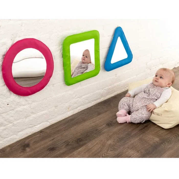 Nursery Padded Small Mirror Shape Set of 3