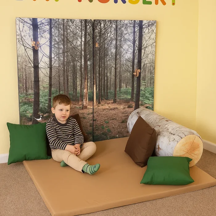 Nursery Soft Wall Pads x 2 – Woodland Walk + Floor Mat + Cushions