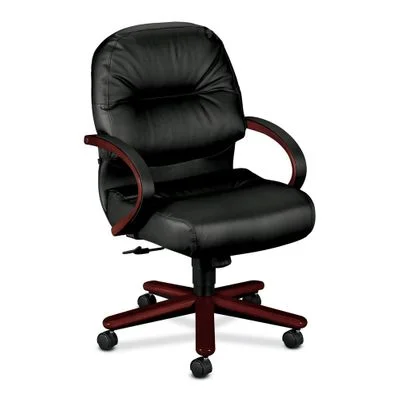 Office Chair Mid Back – MY/Black Lthr – HON2192NSR11