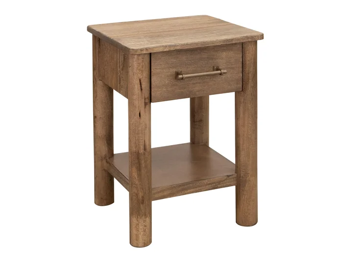 Olimpia – Chairside Table – Towny Brown