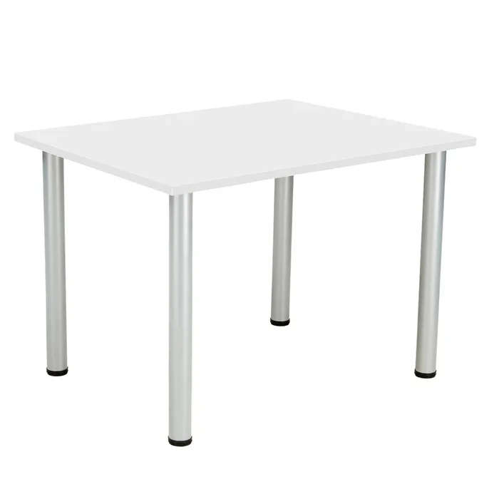 One Fraction Plus Rectangular Meeting Table – White