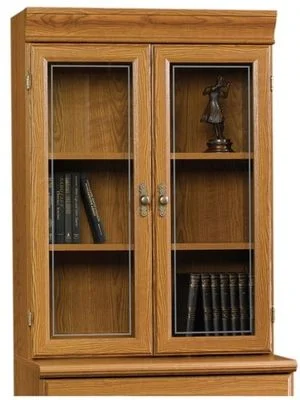 Orchard Hills Glass Door Hutch For 401805 Lateral File – Sauder Furniture – 401821
