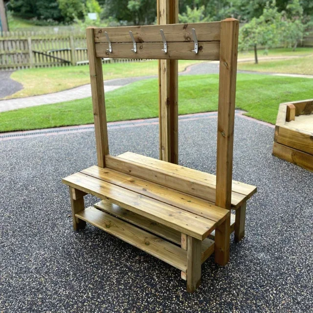 Outdoor Cloakroom Coat & Wellie Stand