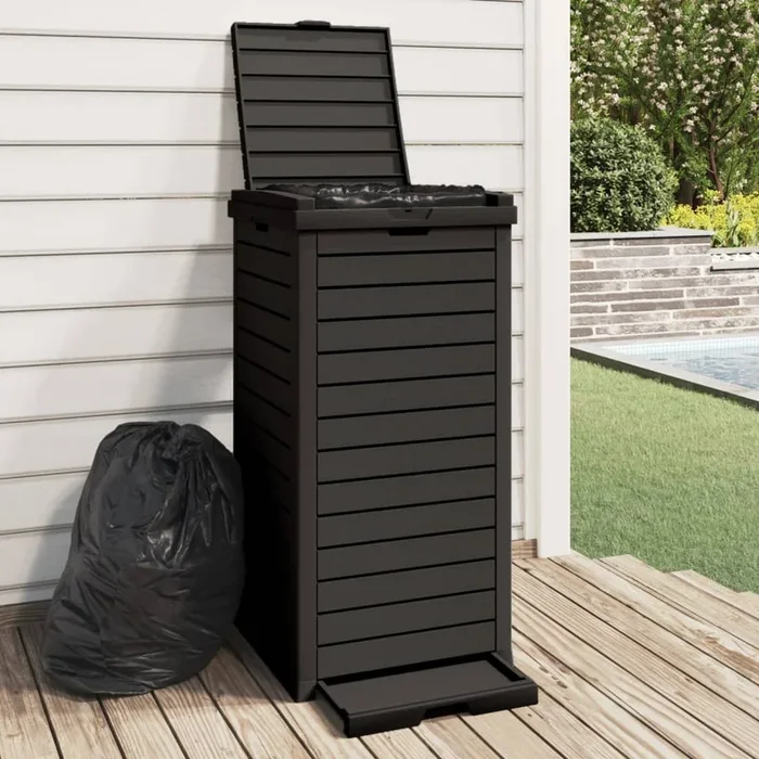 Outdoor Garbage Bin 41X41X86 Cm Polypropylene
