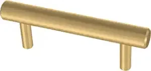 Oversized Bar Pull 3-3/4″ (96mm), 3-3/4 in (96 mm), Brushed Brass, (Set of 10)