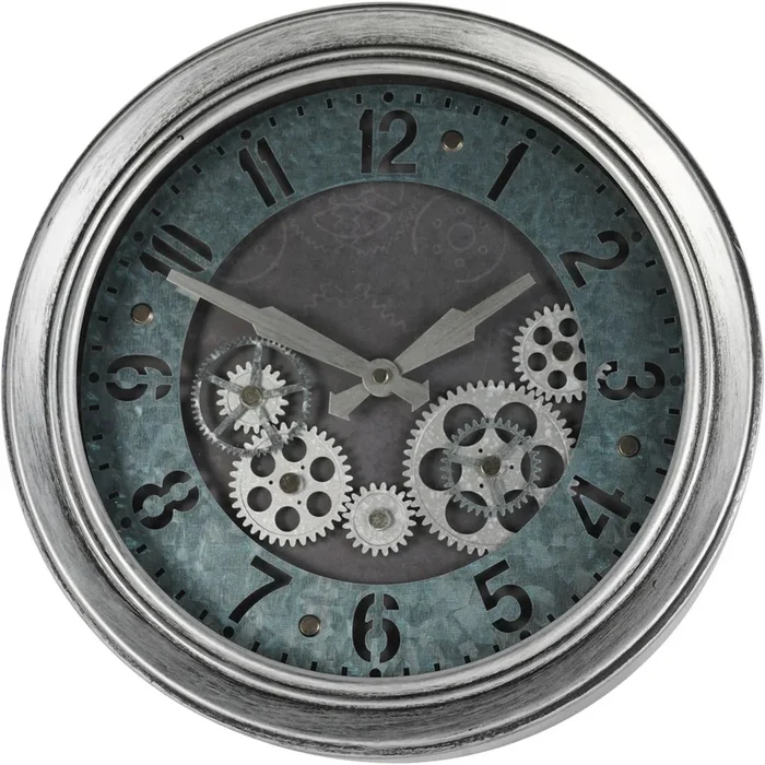 Palladium Mini Dials Clock Antique Silver 33.3cm
