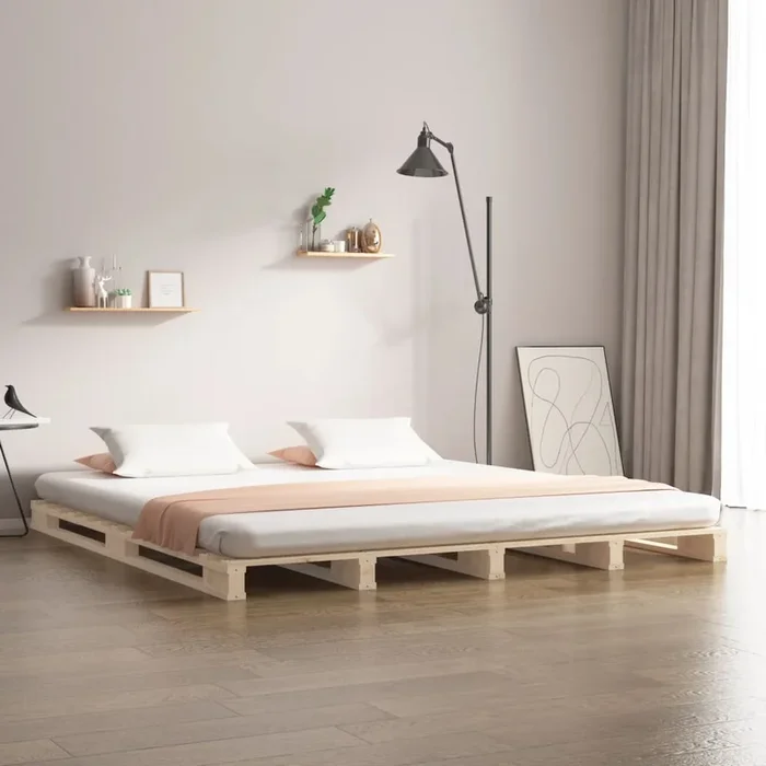 Pallet Bed Without Mattress Super King Size Solid Wood