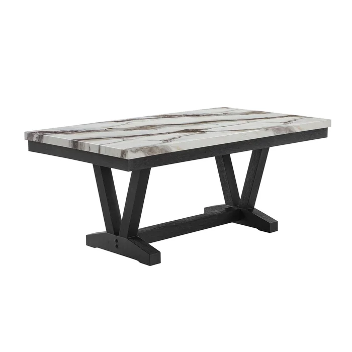 Panda – Dining Table And Trestle Base – Black