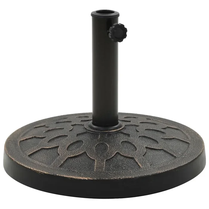 Parasol Base Polyresin Bronze