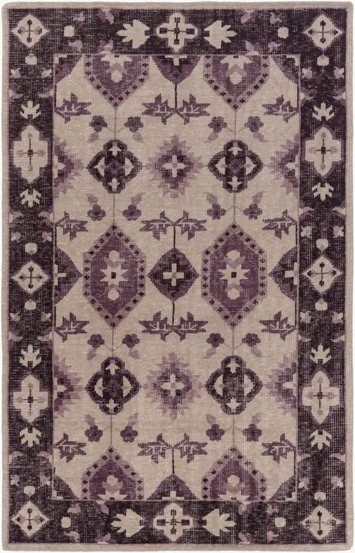Pazar PZR-6009 5′ x 9′ Handmade Wool Area Rug