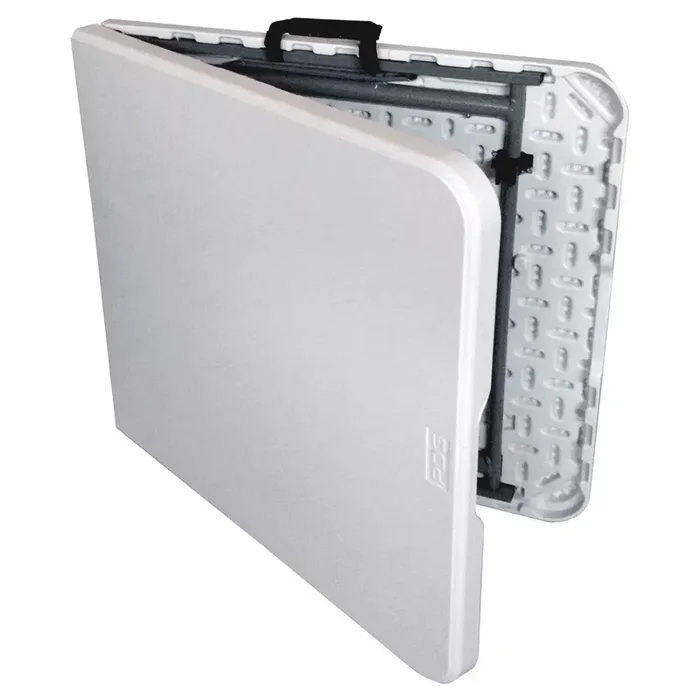 Peakform 4′ Adjustable Height Folding Table Off-White