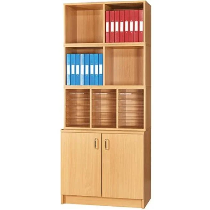 Pigeon Hole Multi Storage Unit 1 + Cupboard – W826 x D480 x H1980mm