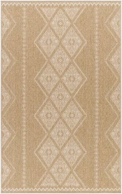 Pismo Beach PMB-2314 8ft Round Machine Woven Indoor/Outdoor Area Rug