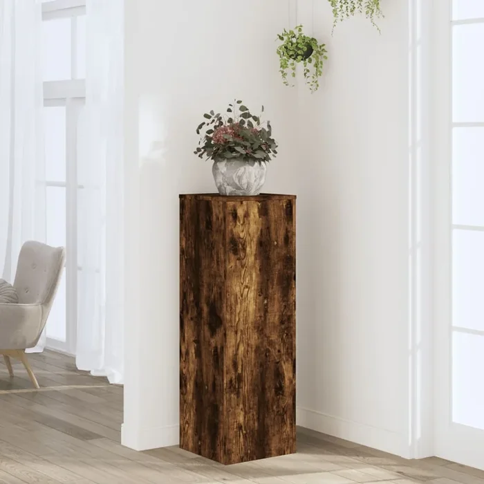Plant Stand 33X33X100 Cm Engineered Wood