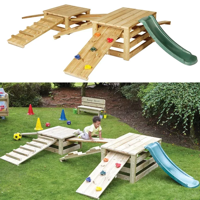 Playscapes Outdoor Adventure Climbing Set + Slide