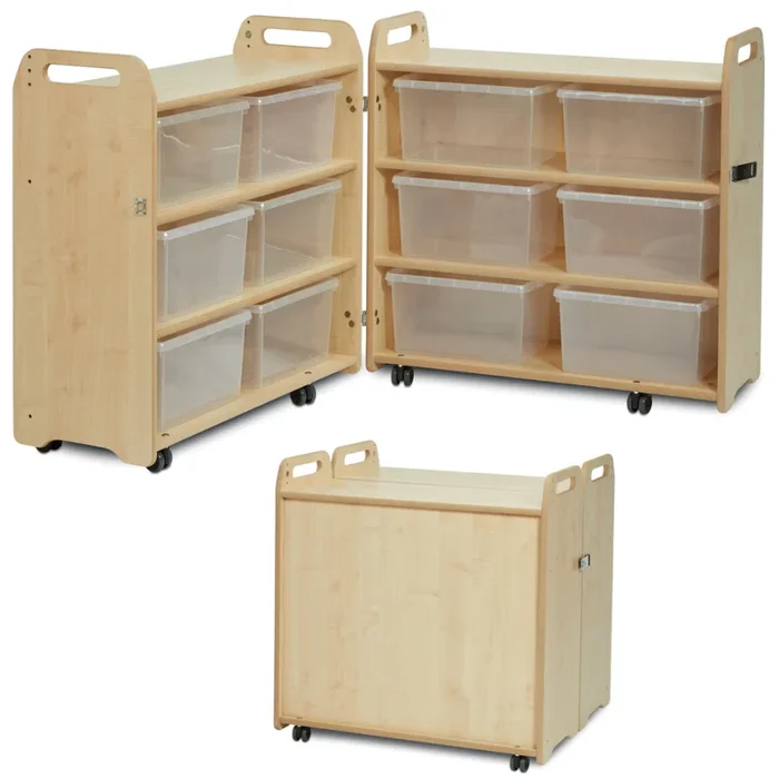 Playscapes Pack Away Cabinet x 12 Clear Tubs