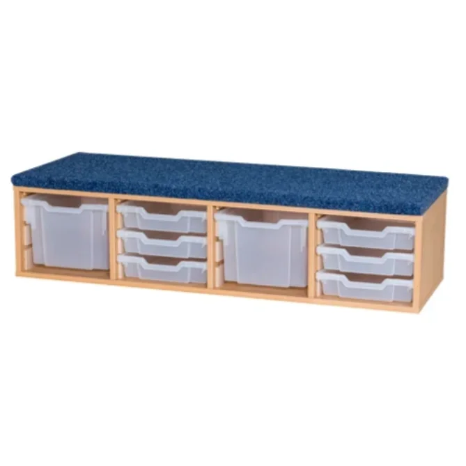 Premium Classroom Step – Whiteboard Step 1355mm Wide With 8 Trays