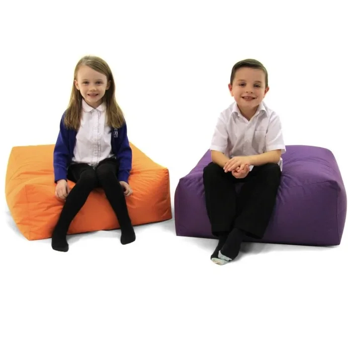 Primary Square Bean Bags Indoor/Outdoor