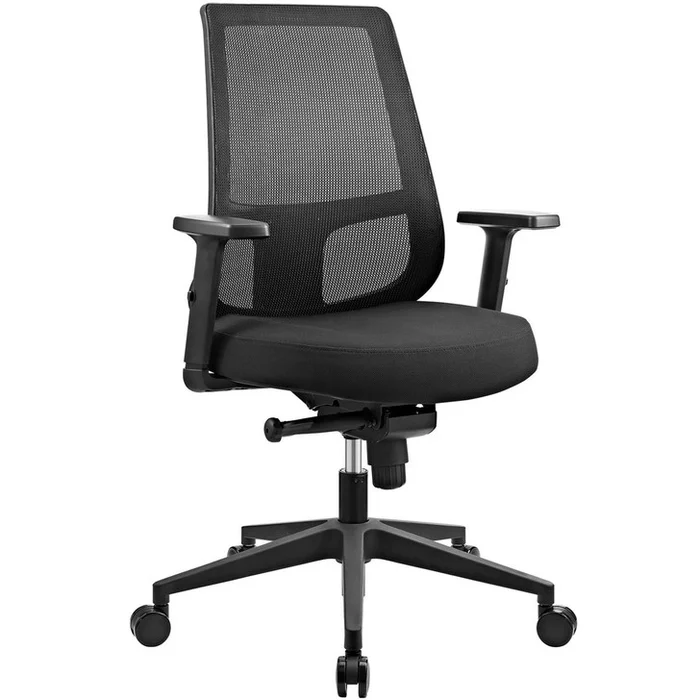 Pump Office Chair, Black, Fabric 10682