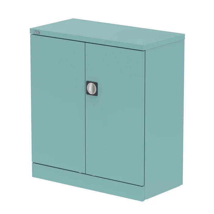 QUBE 2 Door Stationery Cupboard – Pastel Turquoise
