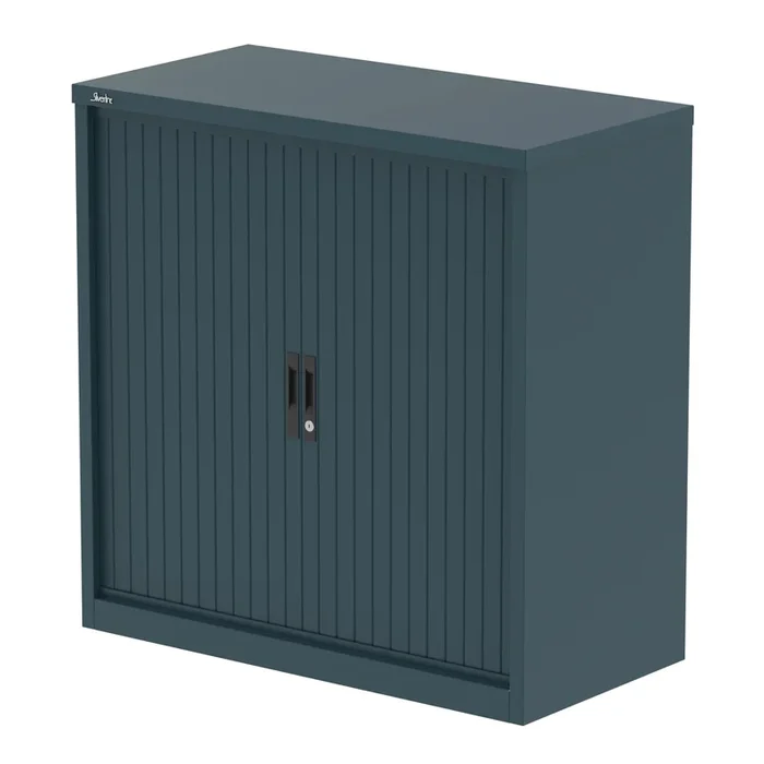QUBE Tambour Cupboard – Ocean Cobalt