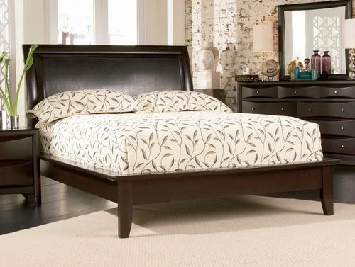 Queen Size Platform Bed – Phoenix Queen Size Platform Bed in Rich Deep Cappuccino – Coaster – 200410Q