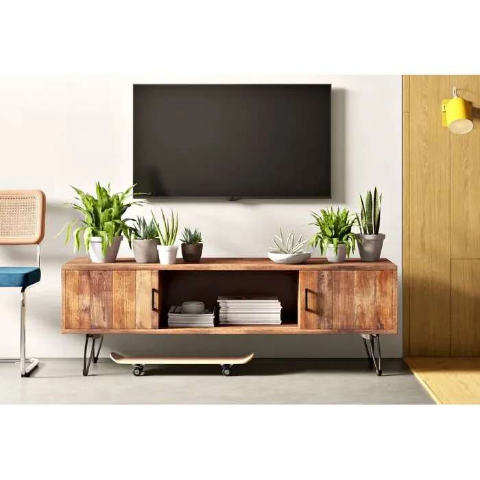 Quijada Solid Wood TV Stand for TVs up to 65″ LX5701