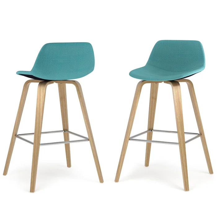 Randolph – Bentwood Counter / Bar Height Stool (Set of 2) – Blue