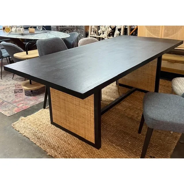 Rattan Table in Black – Final Sale
