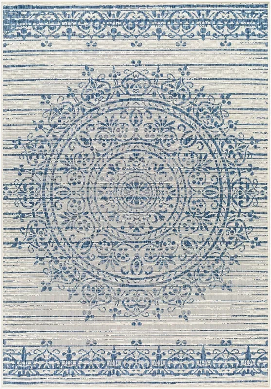 Ravello RVL-2330 5′ x 7′ Machine Woven Indoor/Outdoor Area Rug