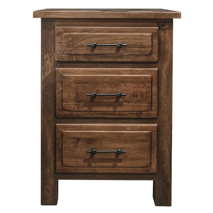 Reminisce Hand-Planed 3 Drawer Nightstand