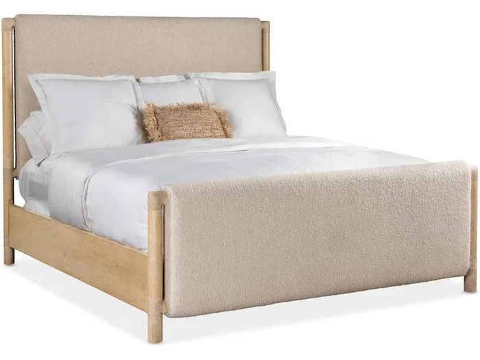Retreat Queen Upholstered Panel Bed – Dune