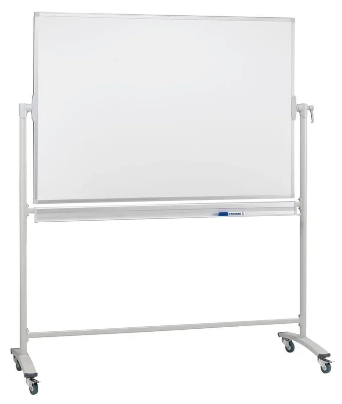 Revolving Whiteboard On Mobile Stand 120 x 120cm Lacquered Steel