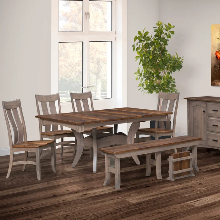 Rio Grande 2-Tone Gray Reclaimed Dining Set