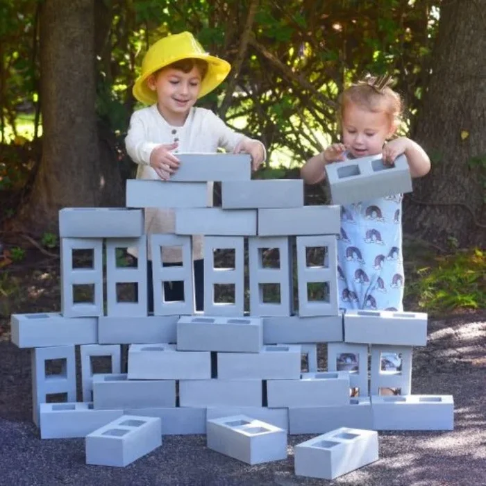 Role Play Foam Building Breeze Blocks x 40