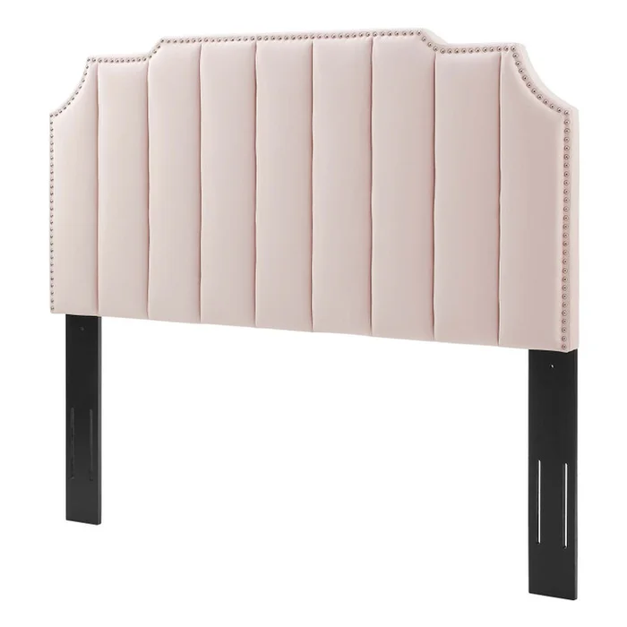 Rosalind Performance Velvet Full/Queen Headboard, Velvet, Pink, 21924