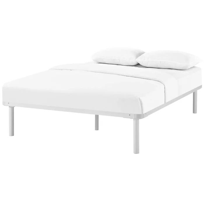 Rowan King Bed Frame, King Size, Metal Steel, White, 14432