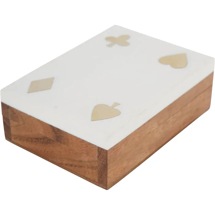 Rowena White and Gold Playing Card Box Set
