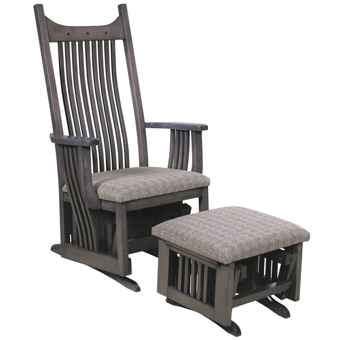 Royal Mission Amish Glider with Ottoman Option