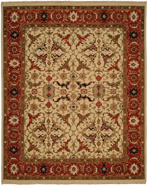 Rugs Done Right Soumak Southwick AB16 Ivory Red Rug
