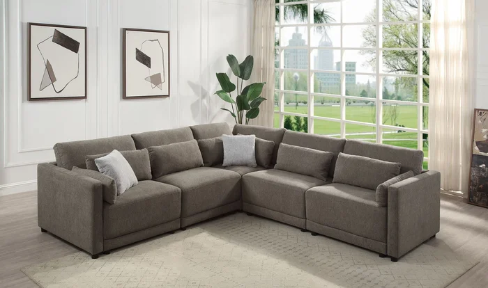 Rylie – Modular Sectional Sofa With Toss Pillows