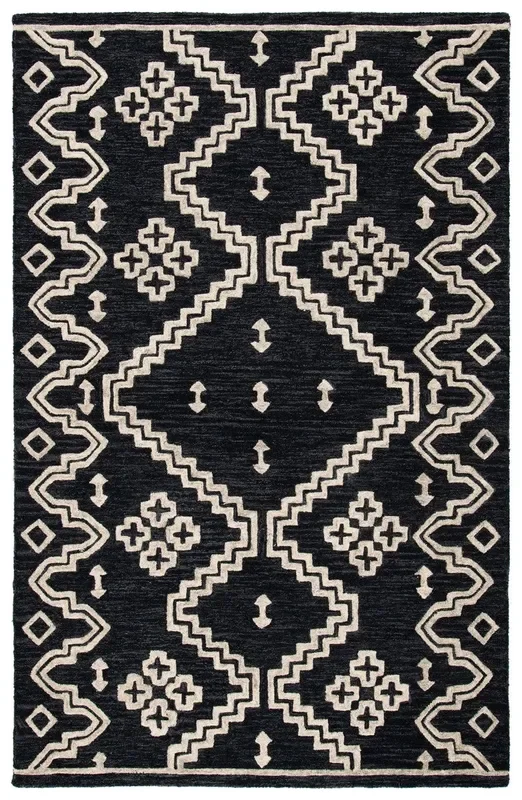 Safavieh Clearance Abstract ABT852Z Black Rug