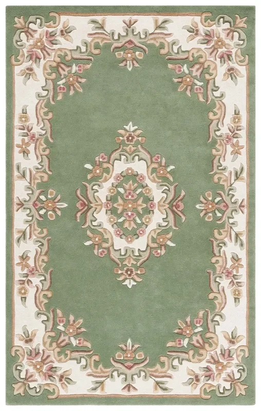 Safavieh Clearance Aubusson AUB301Y Green Rug