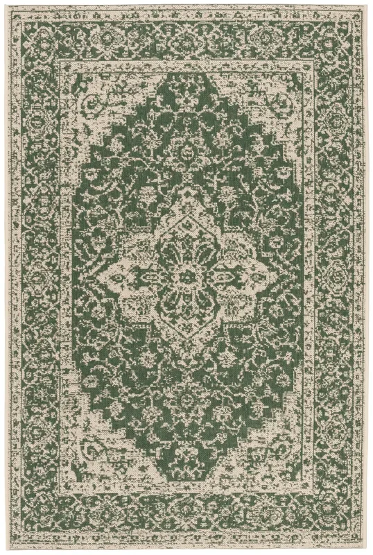 Safavieh Clearance Beach House BHS137Y Green Rug