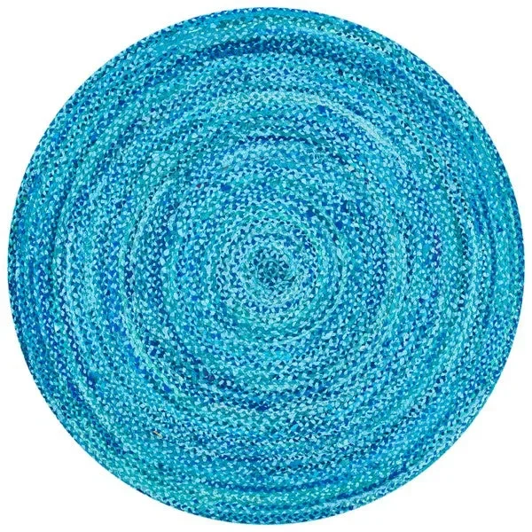 Safavieh Clearance Braided BRD452K Turquoise Rug